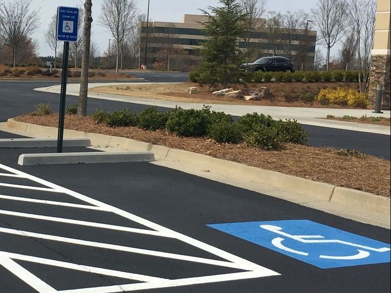 Alpharetta ada parking lot striping