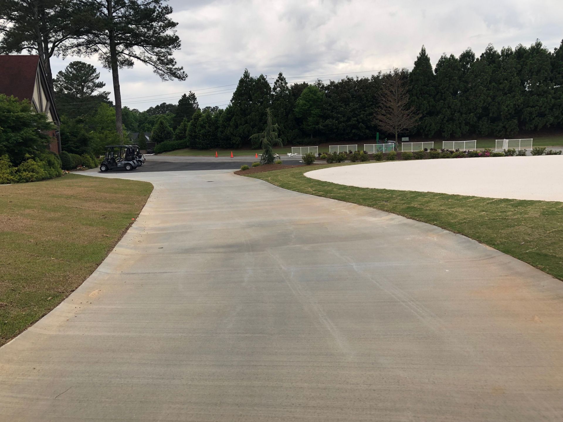 concrete driveway