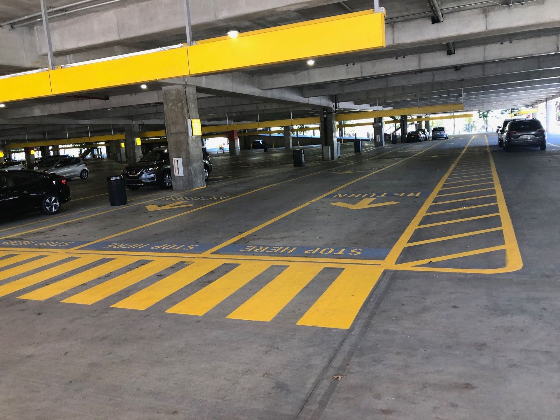 parking garage striping parking garage striping