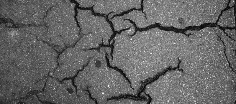 Cracked asphalt Cracked asphalt