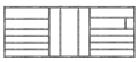Calf creep gate 10ft wide MW Engineering and Fabrication calf creep gate 10ft wide made from galvanised steel