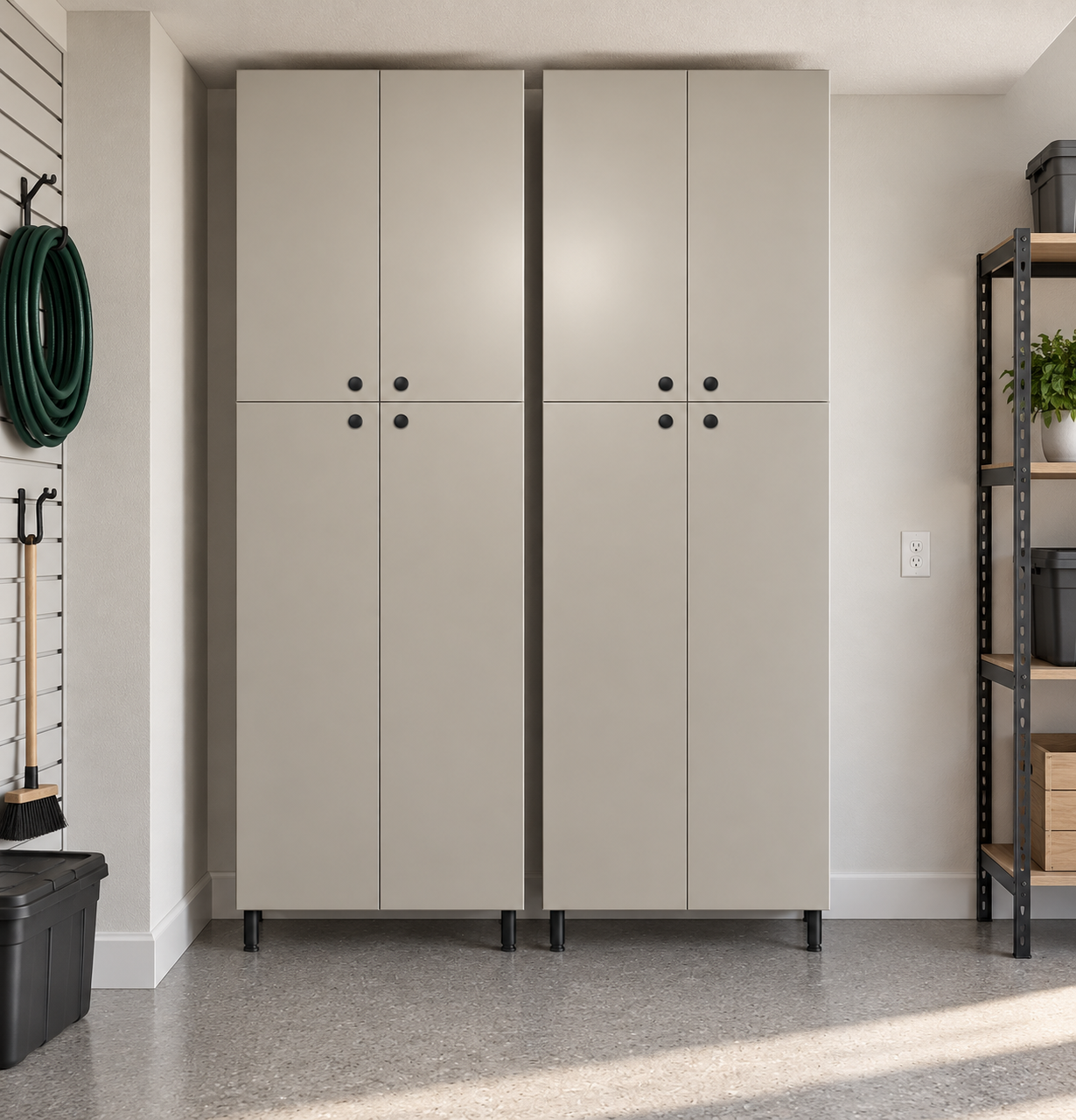 Black cabinet finish