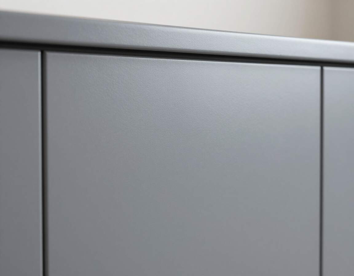 Gray cabinet finish