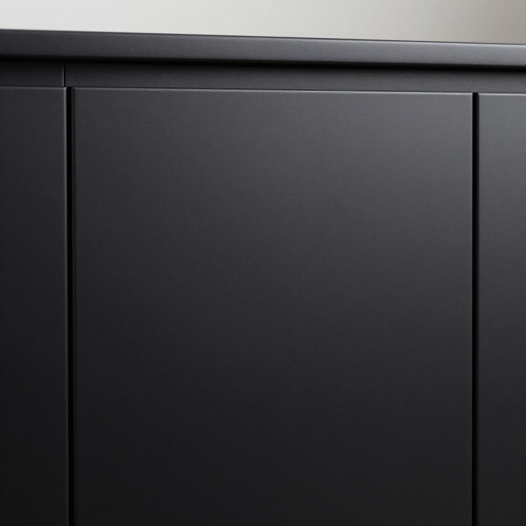 Black cabinet finish