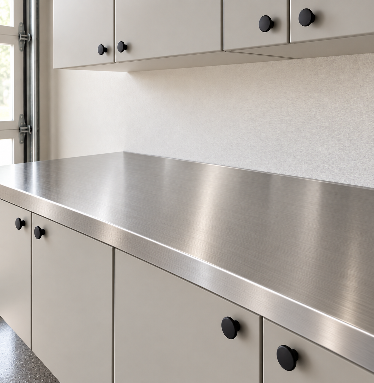 Gray cabinet finish