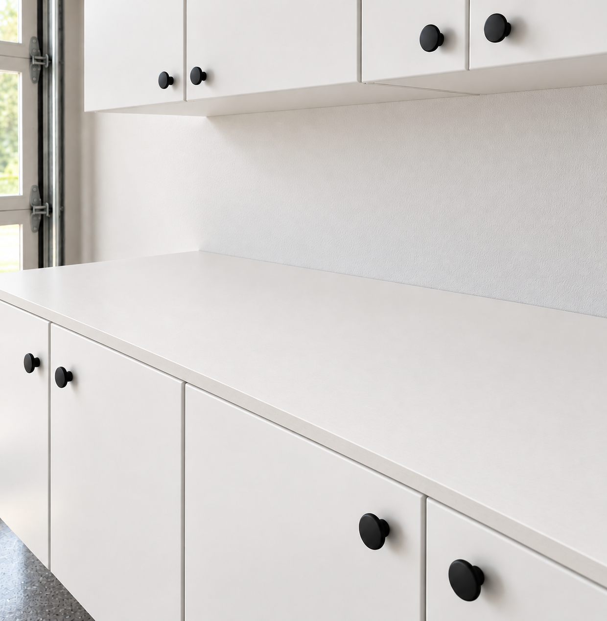 Gray cabinet finish