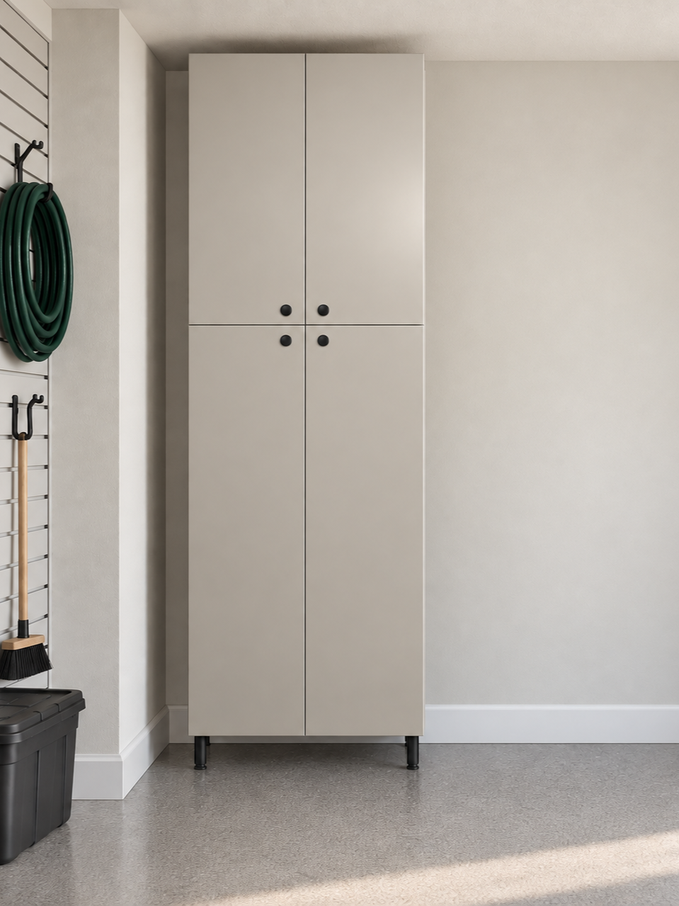 Gray cabinet finish