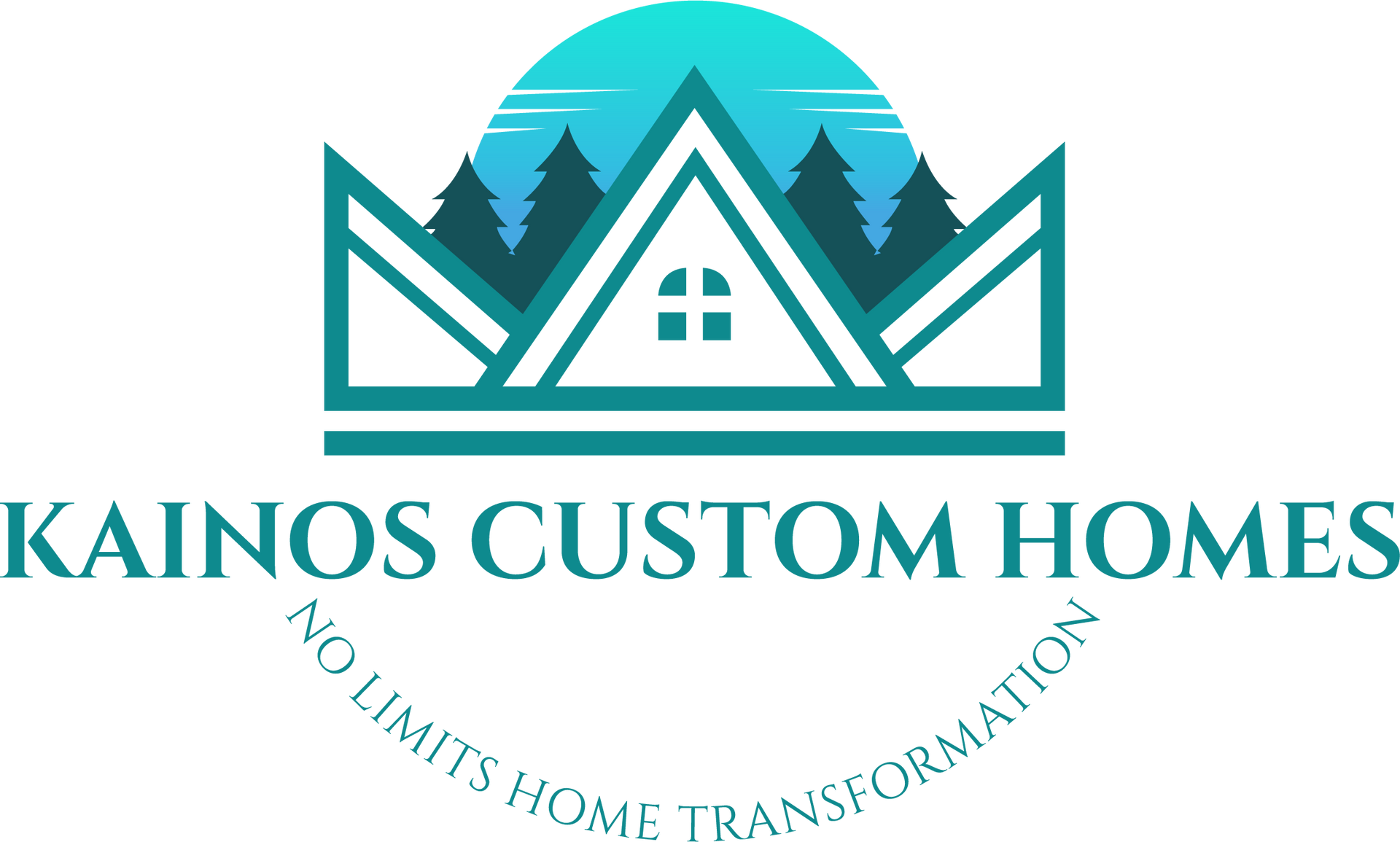 A logo for a company called kainos custom homes