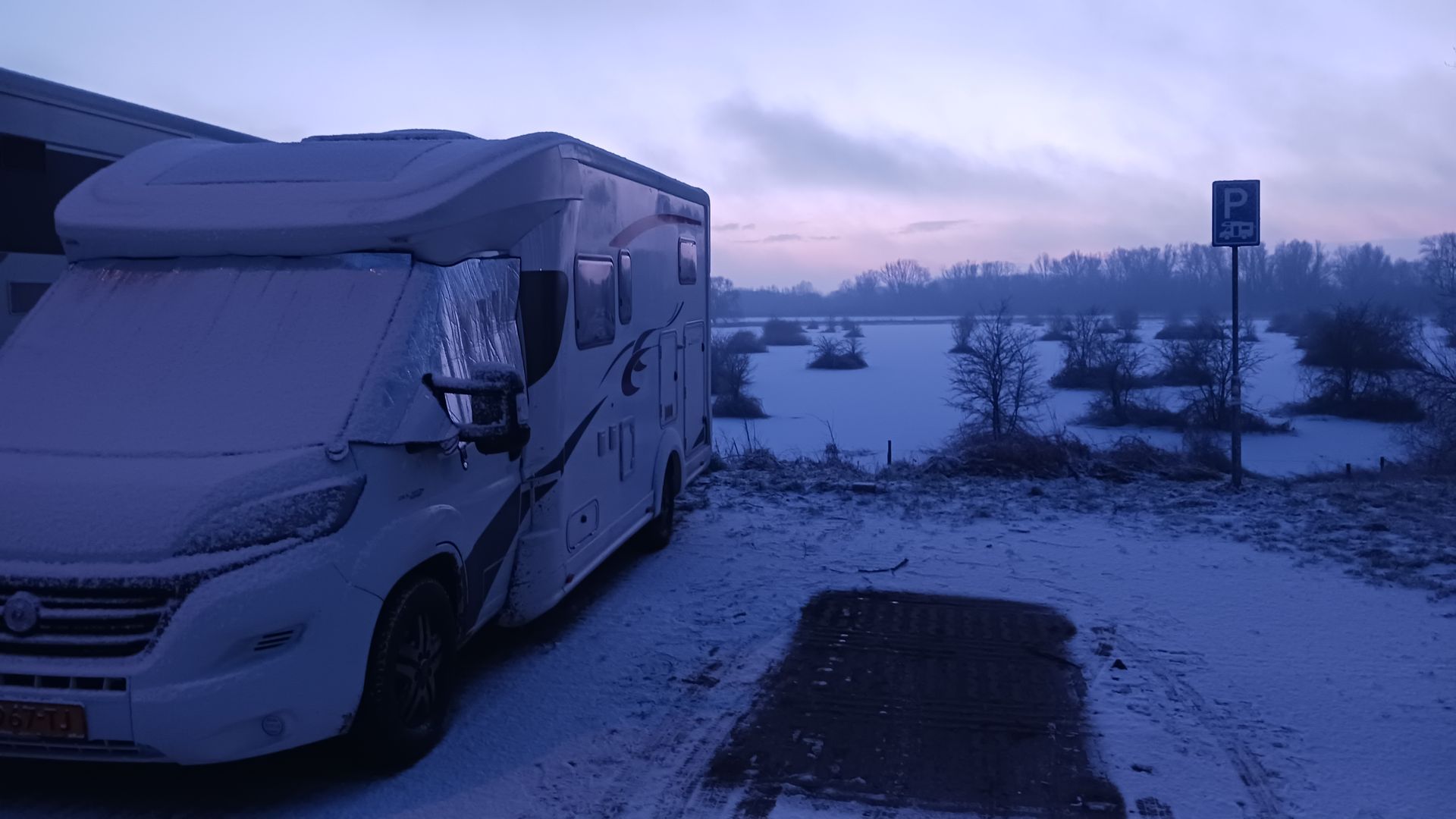 Ook in de winter fijn leven in de camper. 