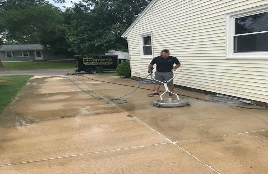 Driveway Powerwashing — Cedar Rapids, IA — Eastern Iowa Carpet Care Inc