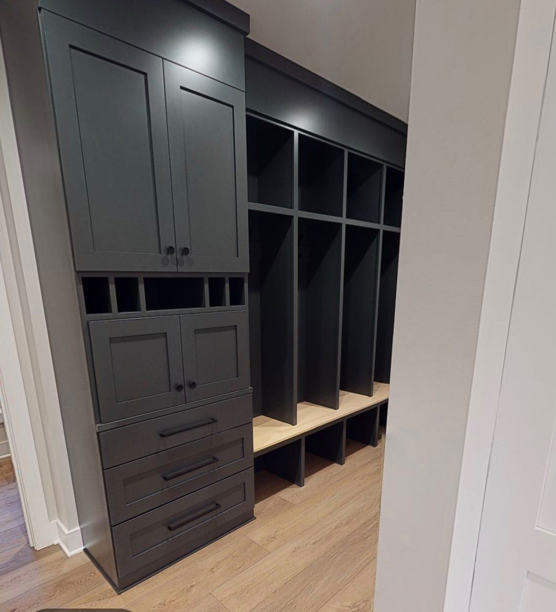 Cabinets with cubbies