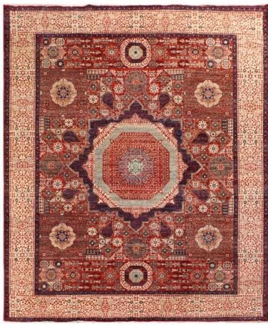 5X7 HAND MADE ORIENTAL RUG BERKELEY CA WOOL AND COTTEN