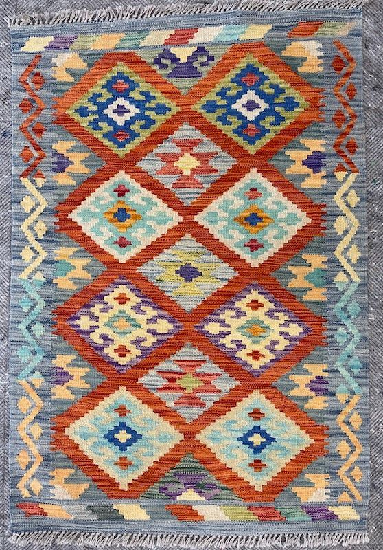 falt weave  kilim Rug from wool hand made at rug master in berkeley