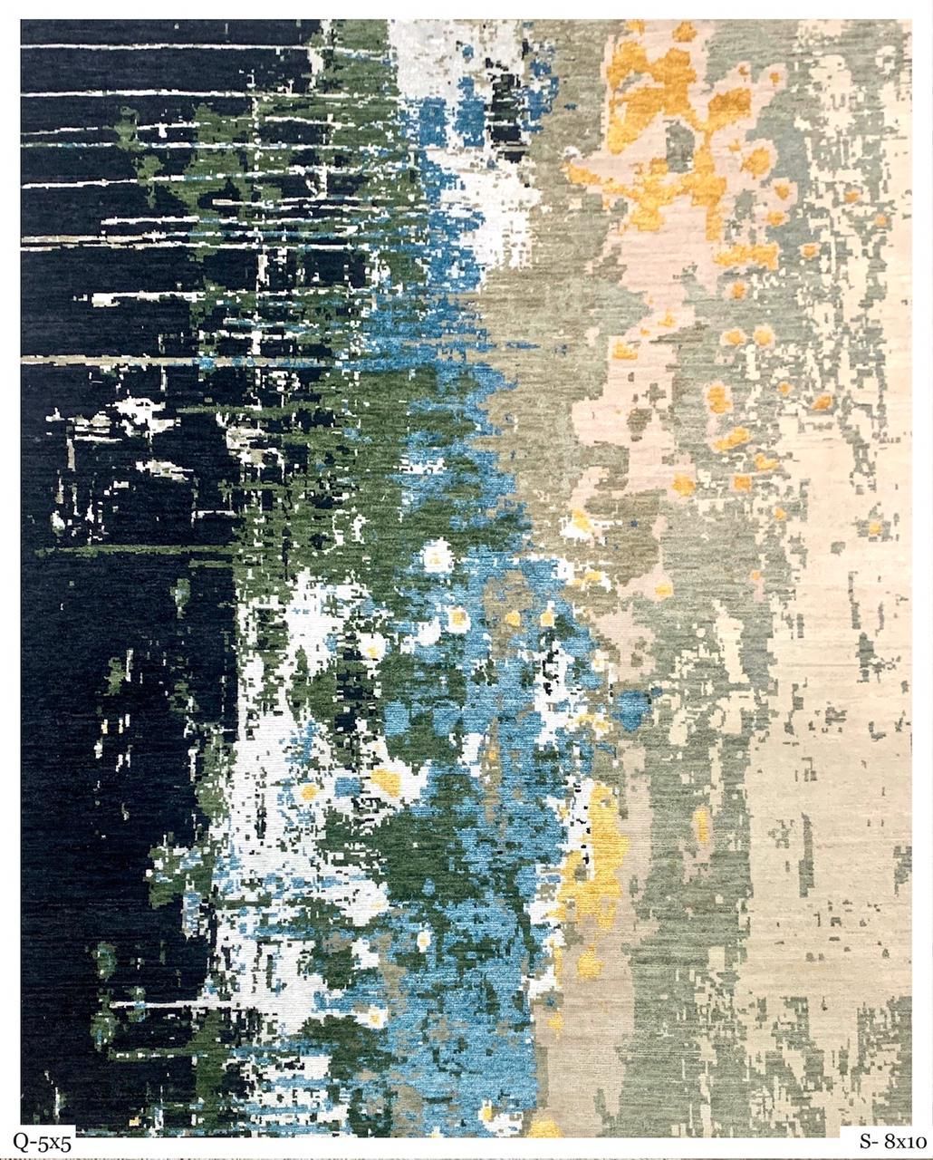 modern rugs silk and wool multi color hand made at rug master in berkeley