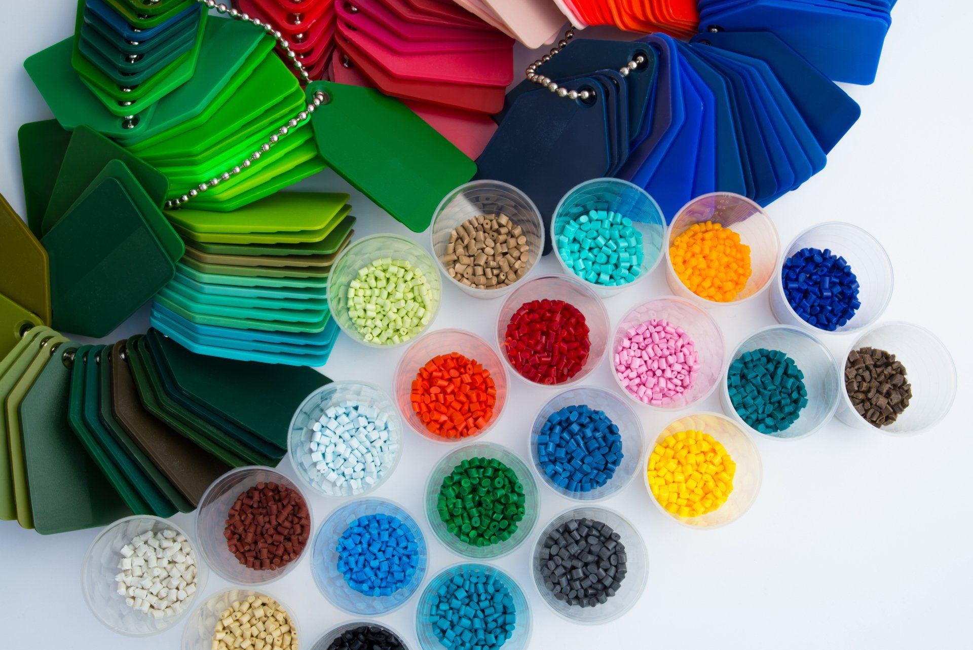 Different colours for plastic bottles