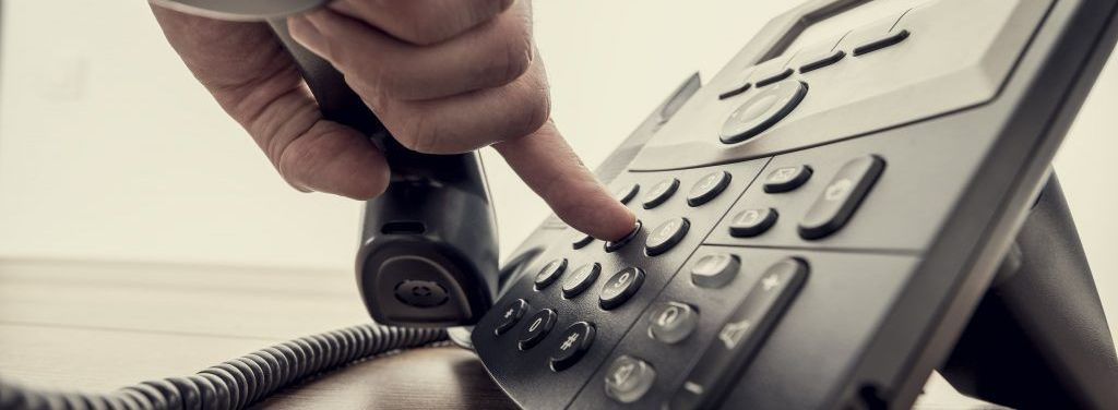 An image of telephone dialing