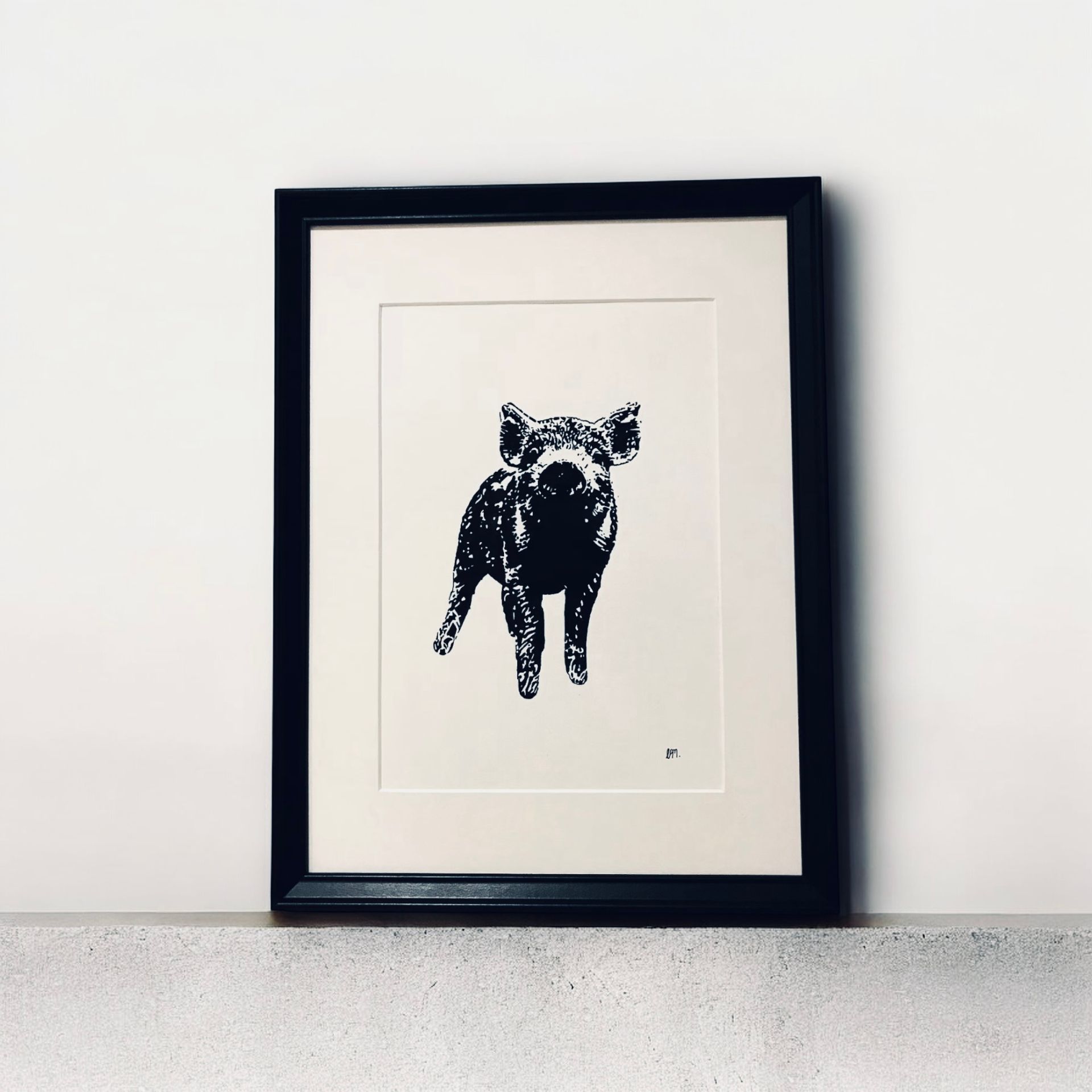 A3 Standing Piglet
