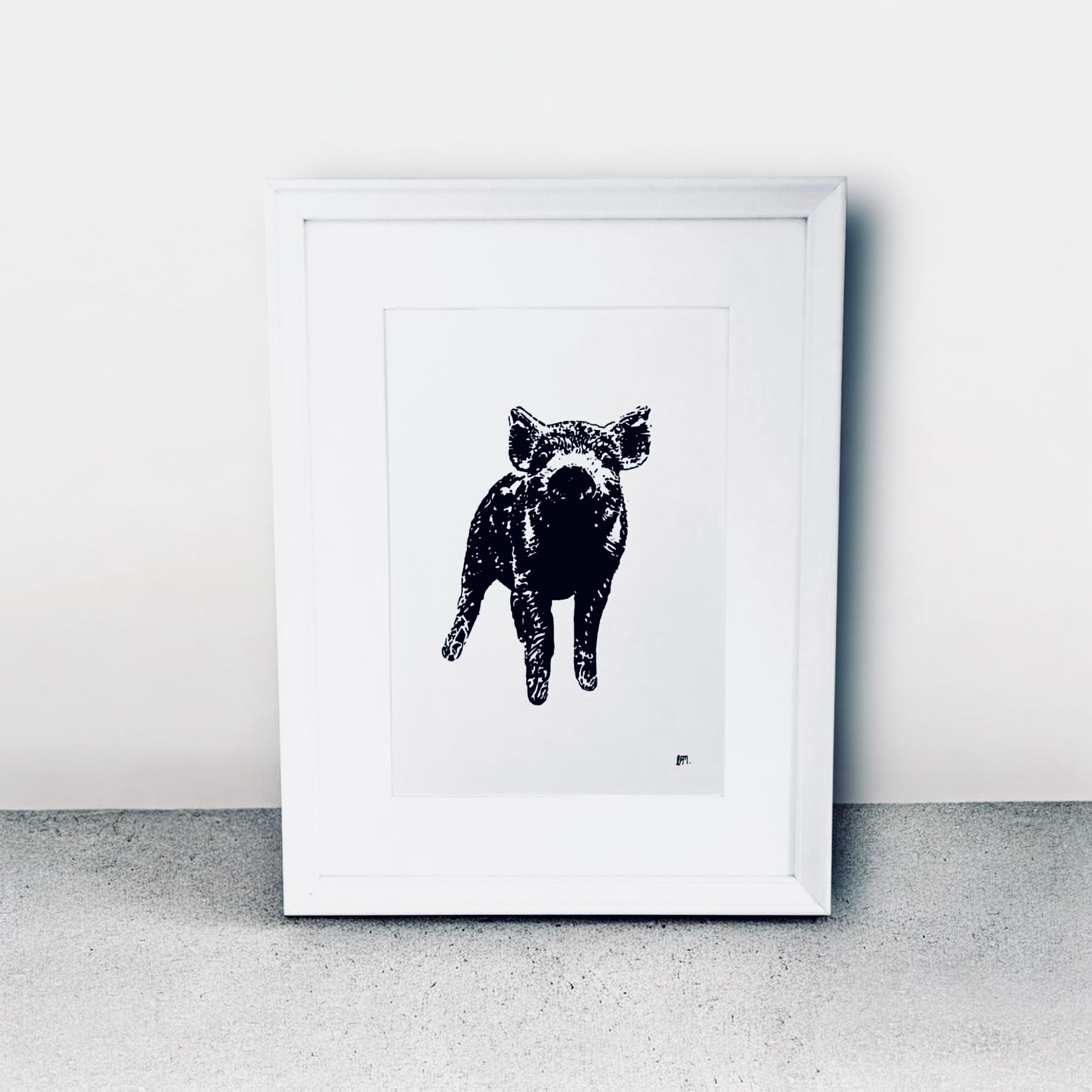 A3 Standing Piglet