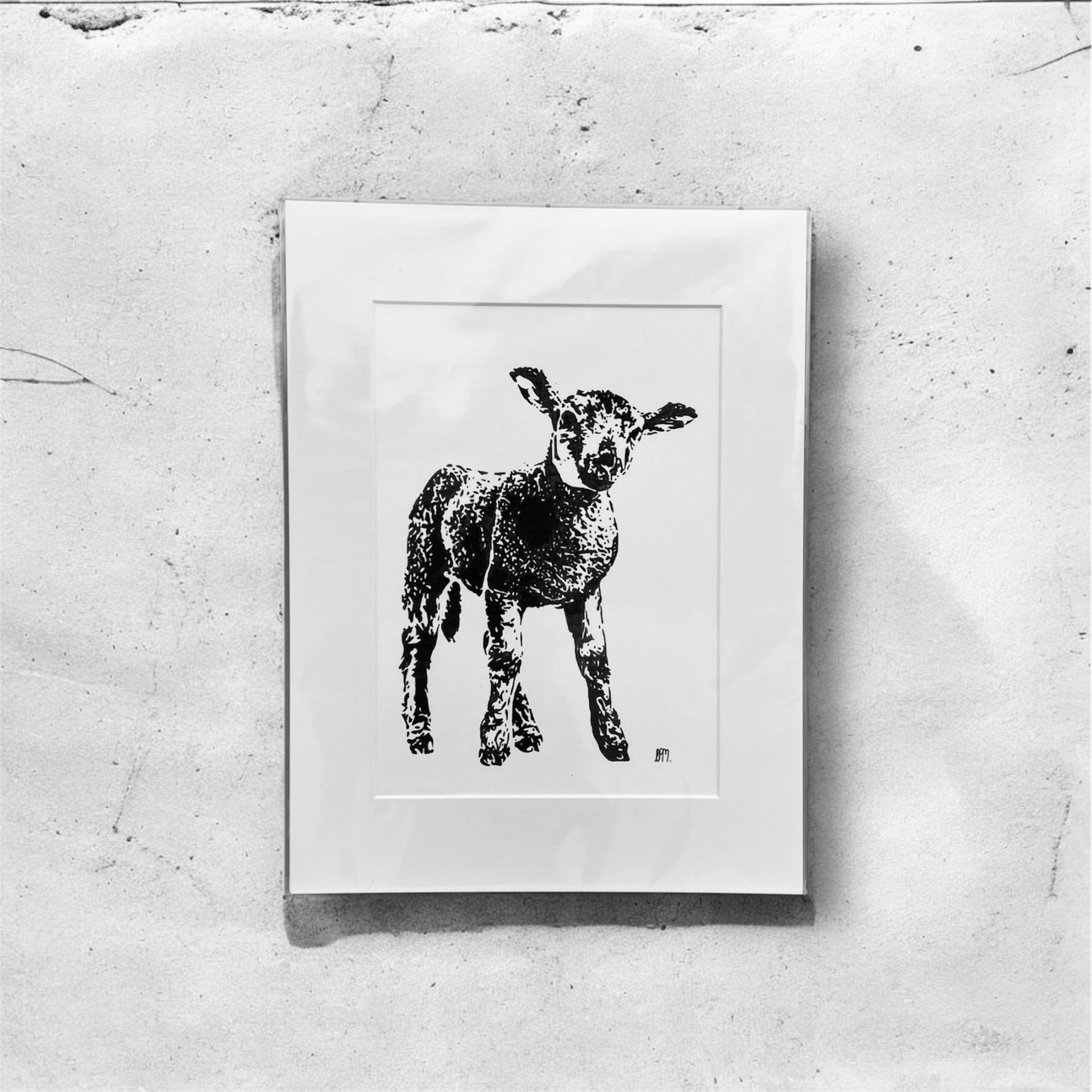 A3 Standing Little Lamb