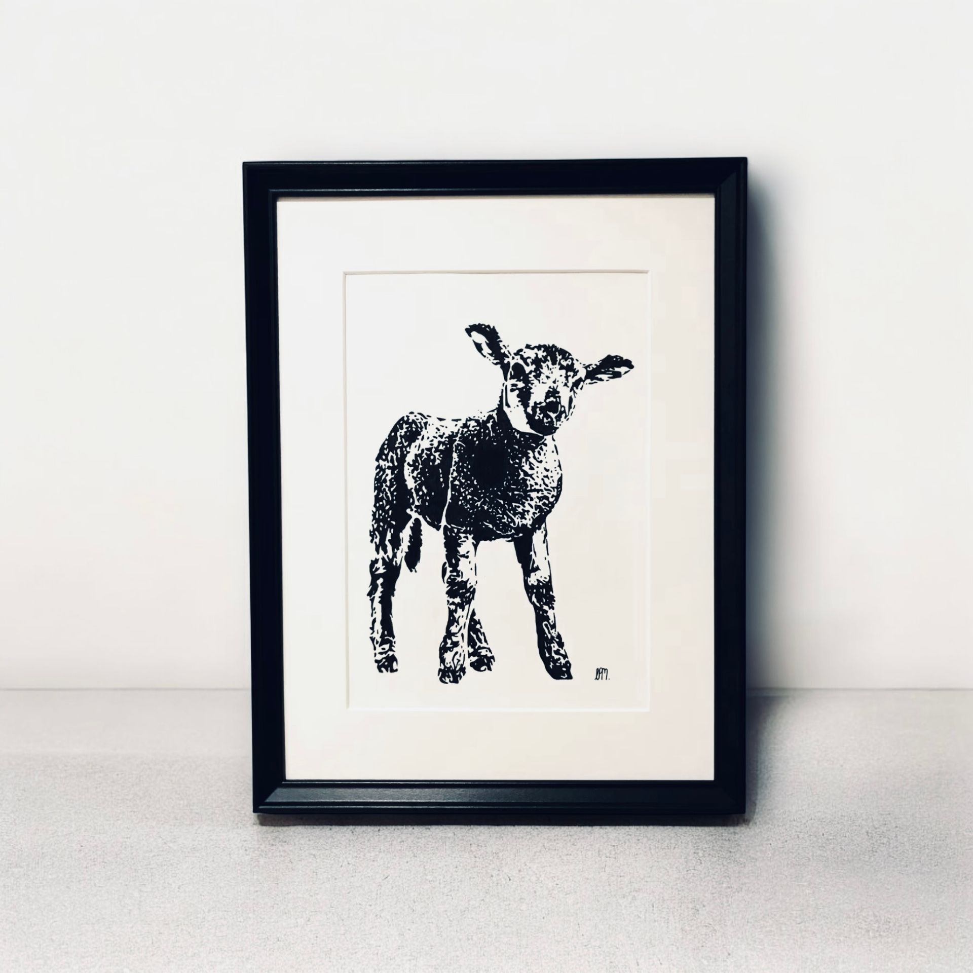 A3 Standing Little Lamb