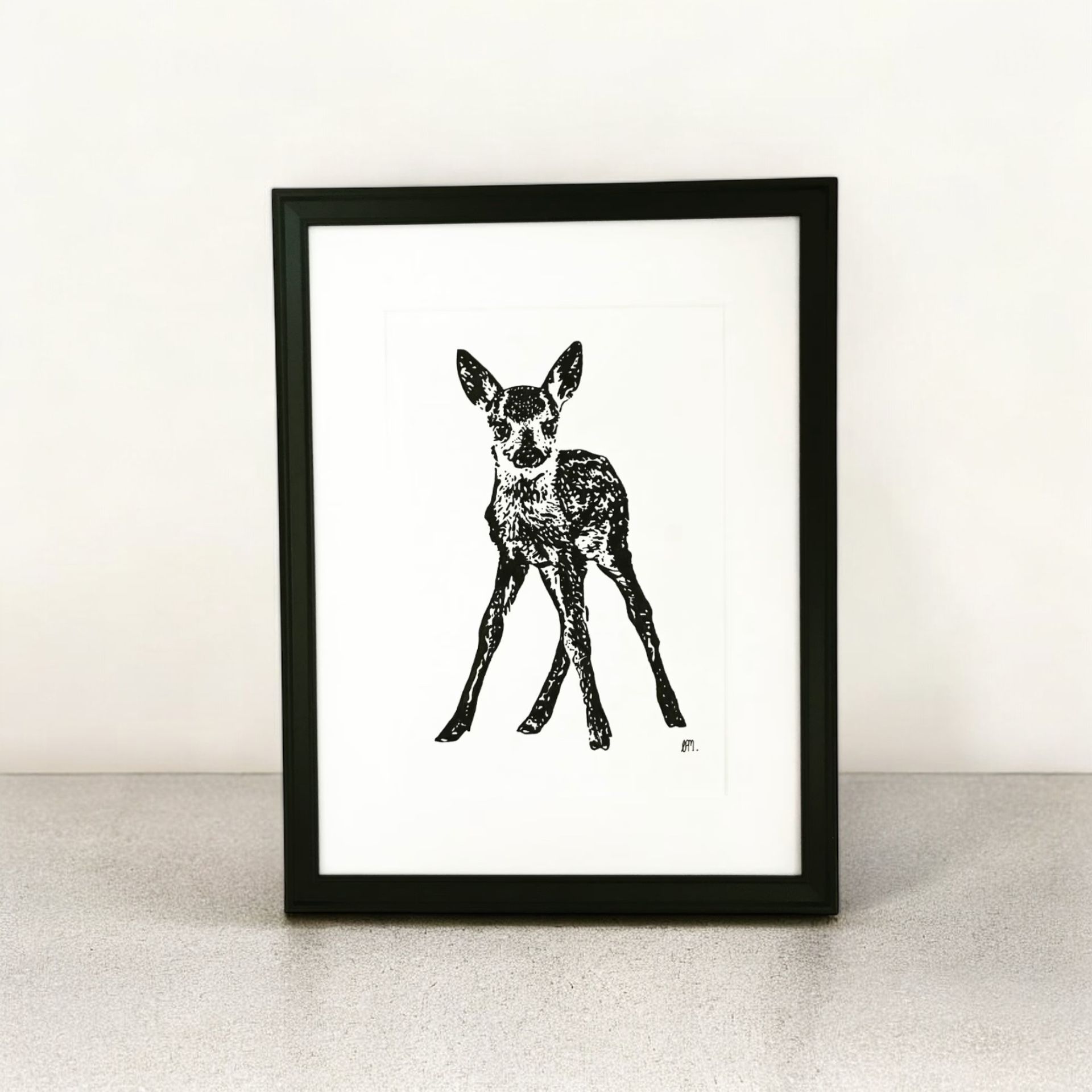 A3 Standing Fawn, front profile