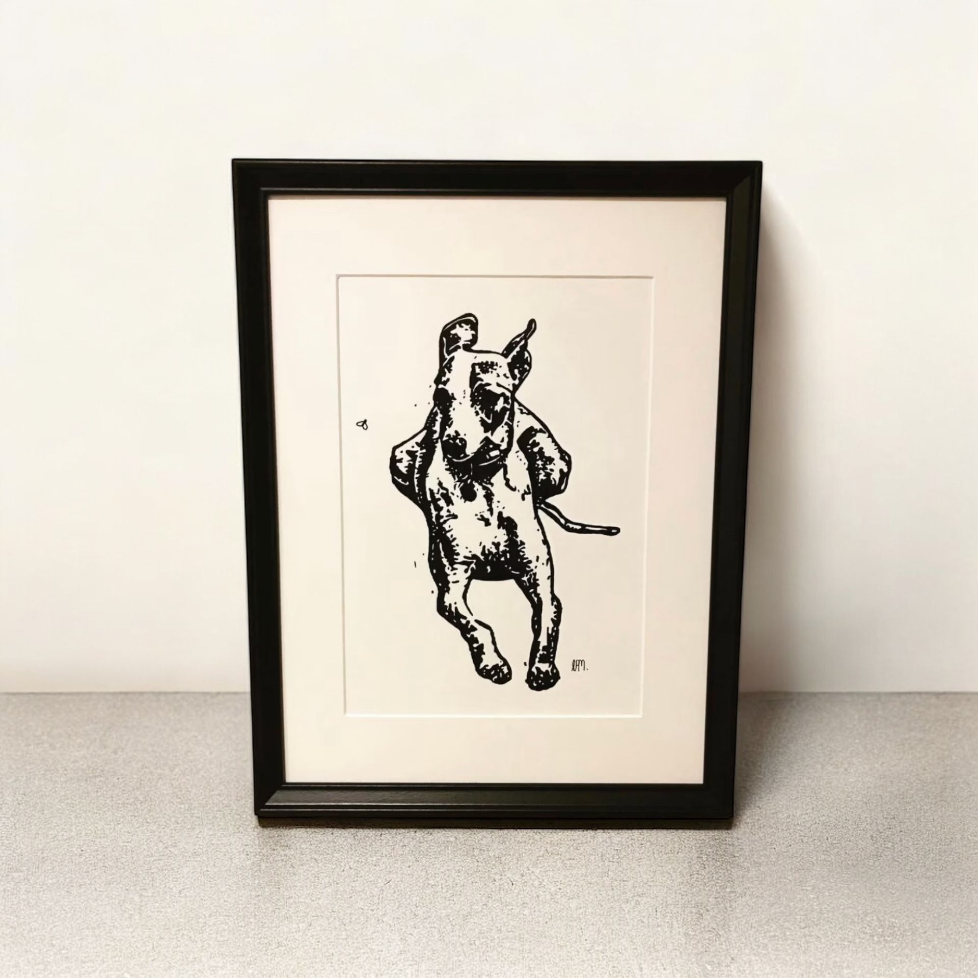 A4 Fly Gazing Whippet