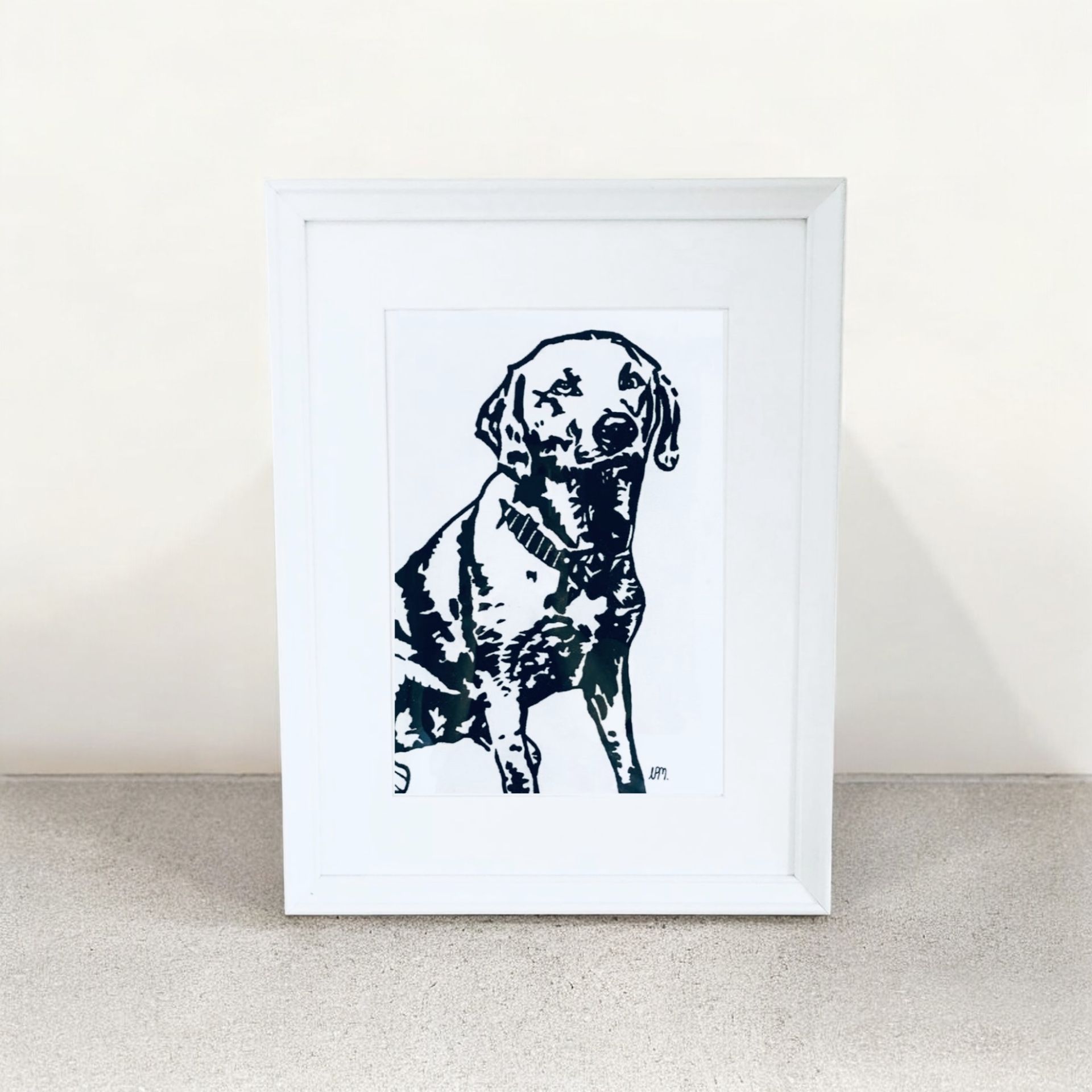 A4 Yellow Labrador