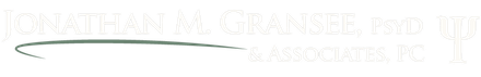 Faint company logo with a swoosh line and pale text reading “Jonathan M. Gransky, PhD & Associates, PC”