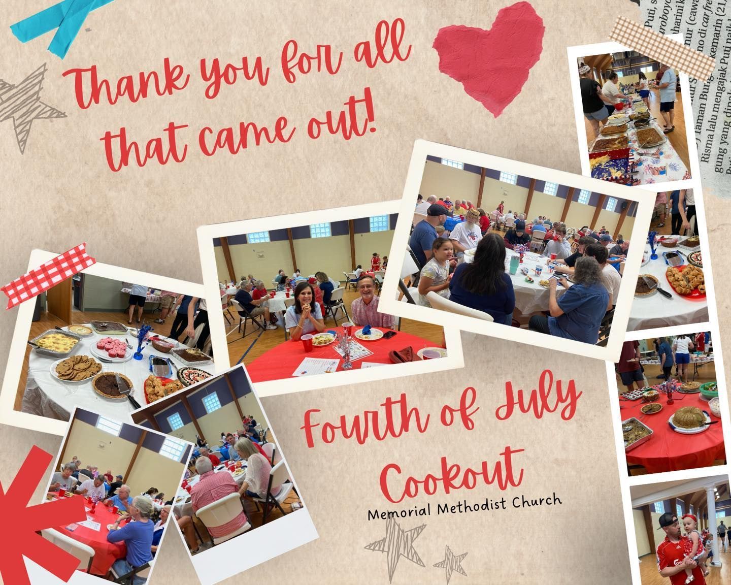 A collage of photos with the words " thank you for all that came out "