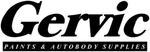 Gervic Paints & Autobody Supplies logo in black text with blue accents
