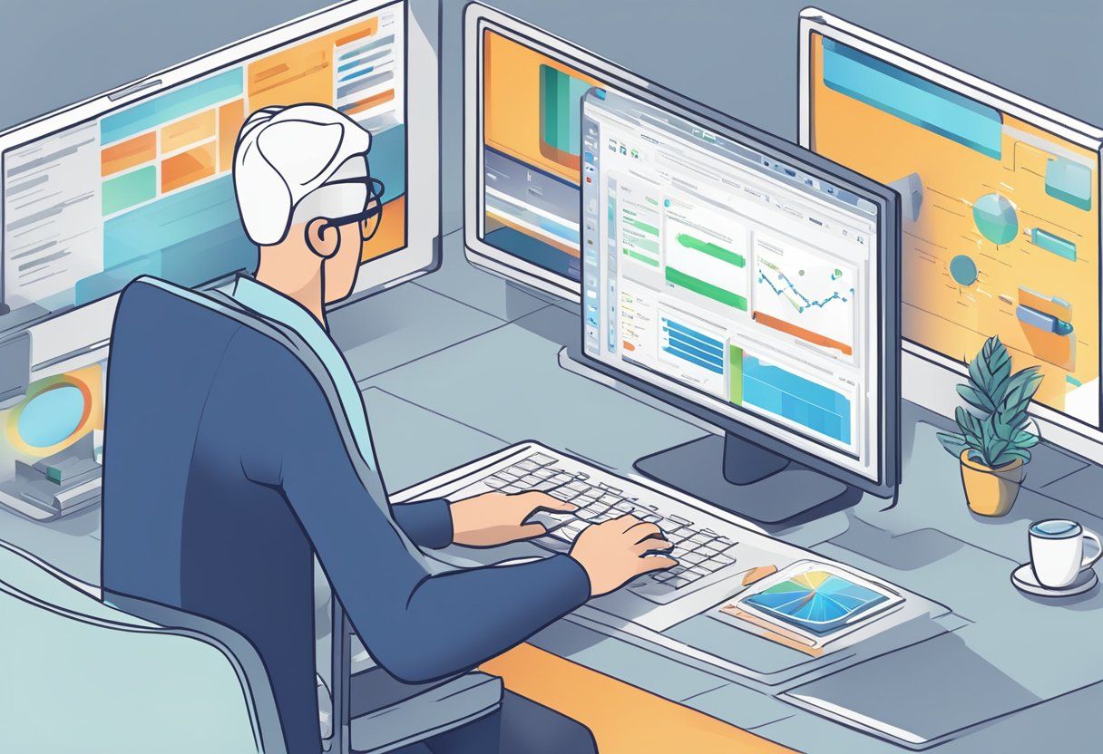 Man at computer