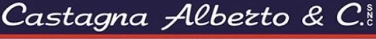 Logo di Castagna Alberto C. snc, centro autorizzato per la riparazione di elettrodomestici, con i loghi Miele, Bosch, Siemens e Neff.