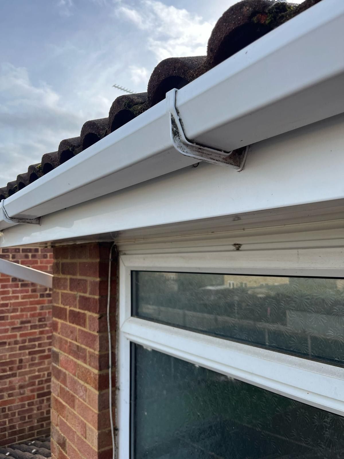 Guttering after cleaning
