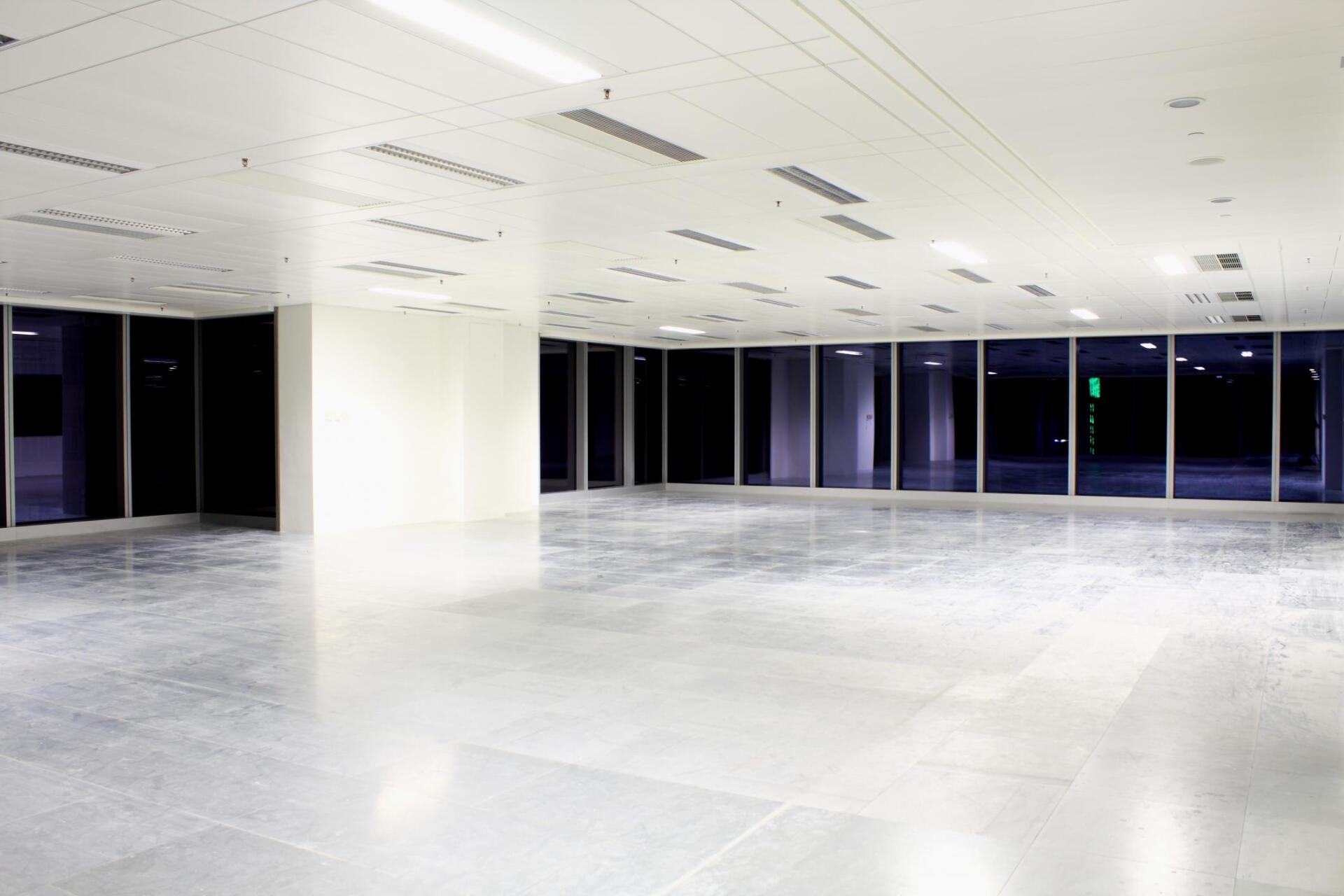 an epoxy commercial floor application