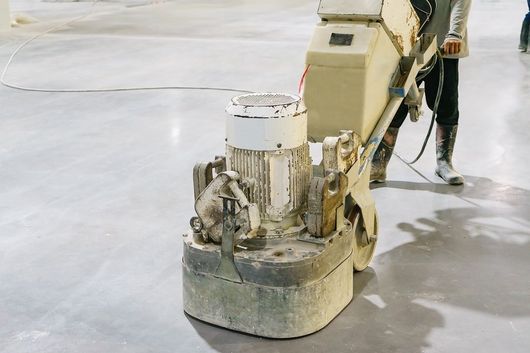 an industrial warehouse floor