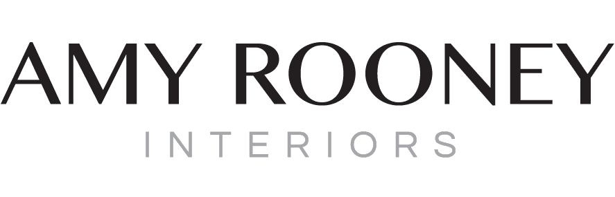 Logo for Amy Rooney Interiors. Text 