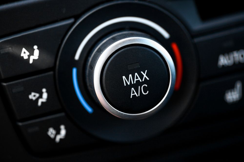 Close-Up of Car's Climate Control Panel — Lakeside Gas Fridges In Argenton, NSW