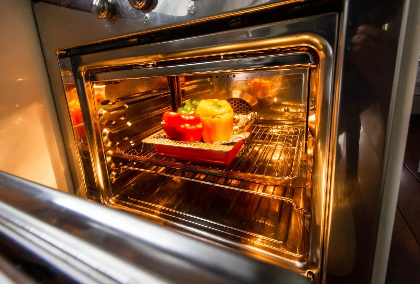 Oven with Open Door — Lakeside Gas Fridges In Maitland, NSW