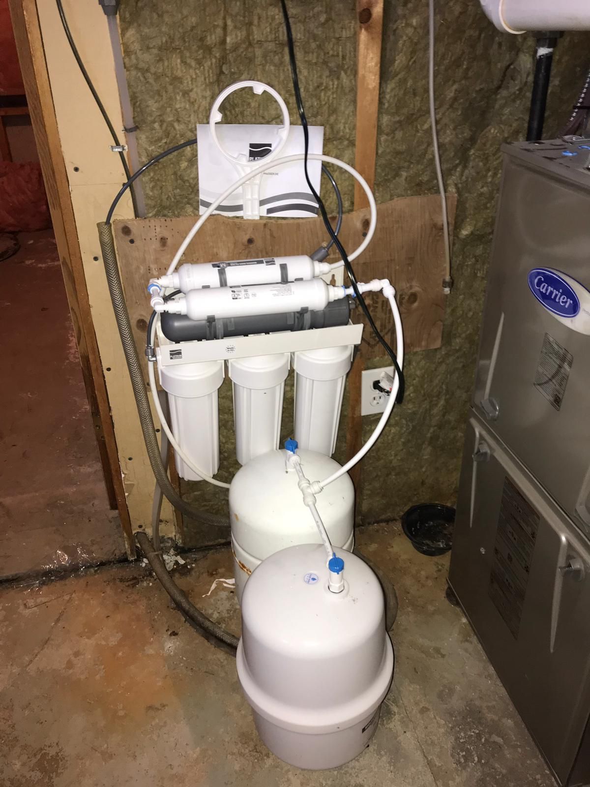 reverse osmosis water filter under the sink
