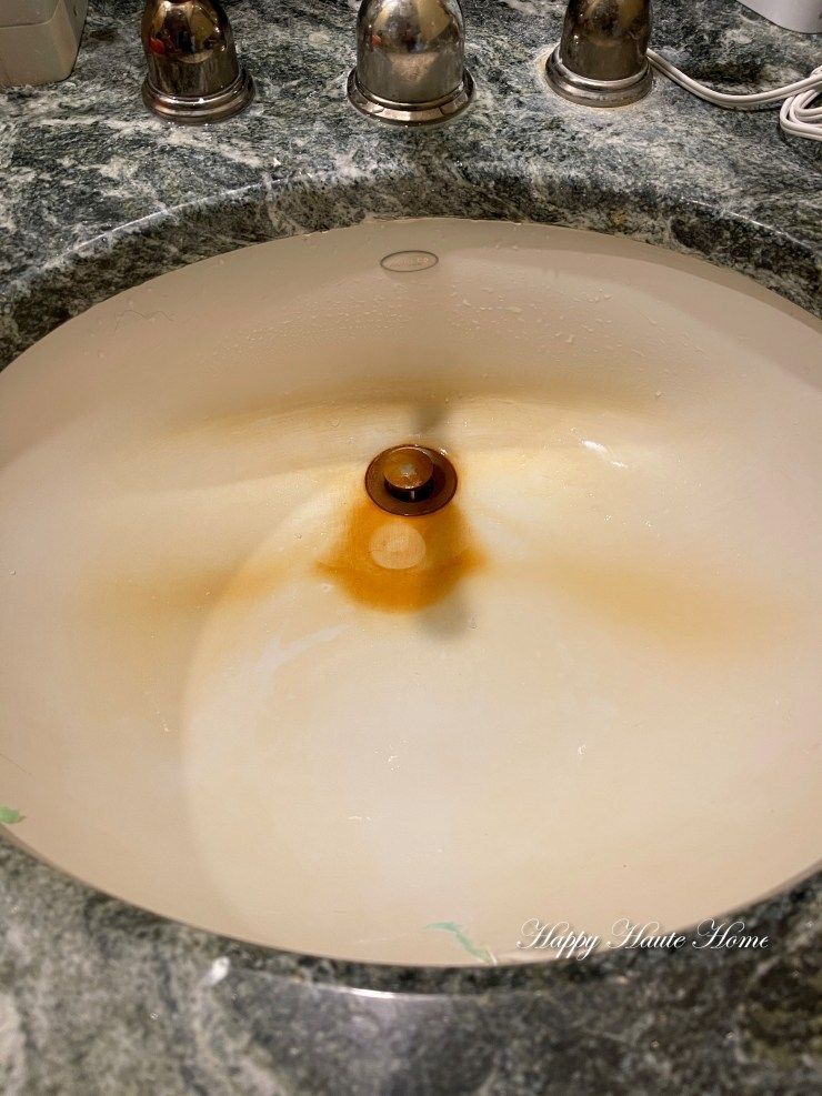 orange sink