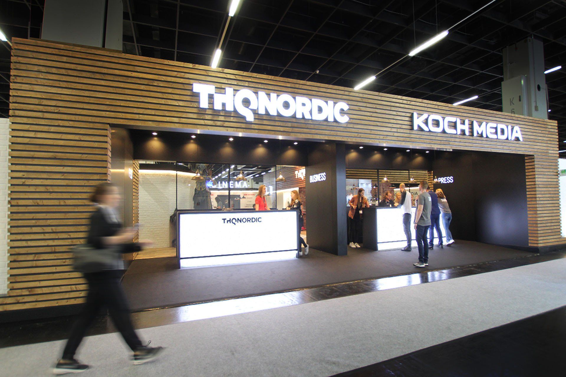 THQ Nordic business booth at Gamescom