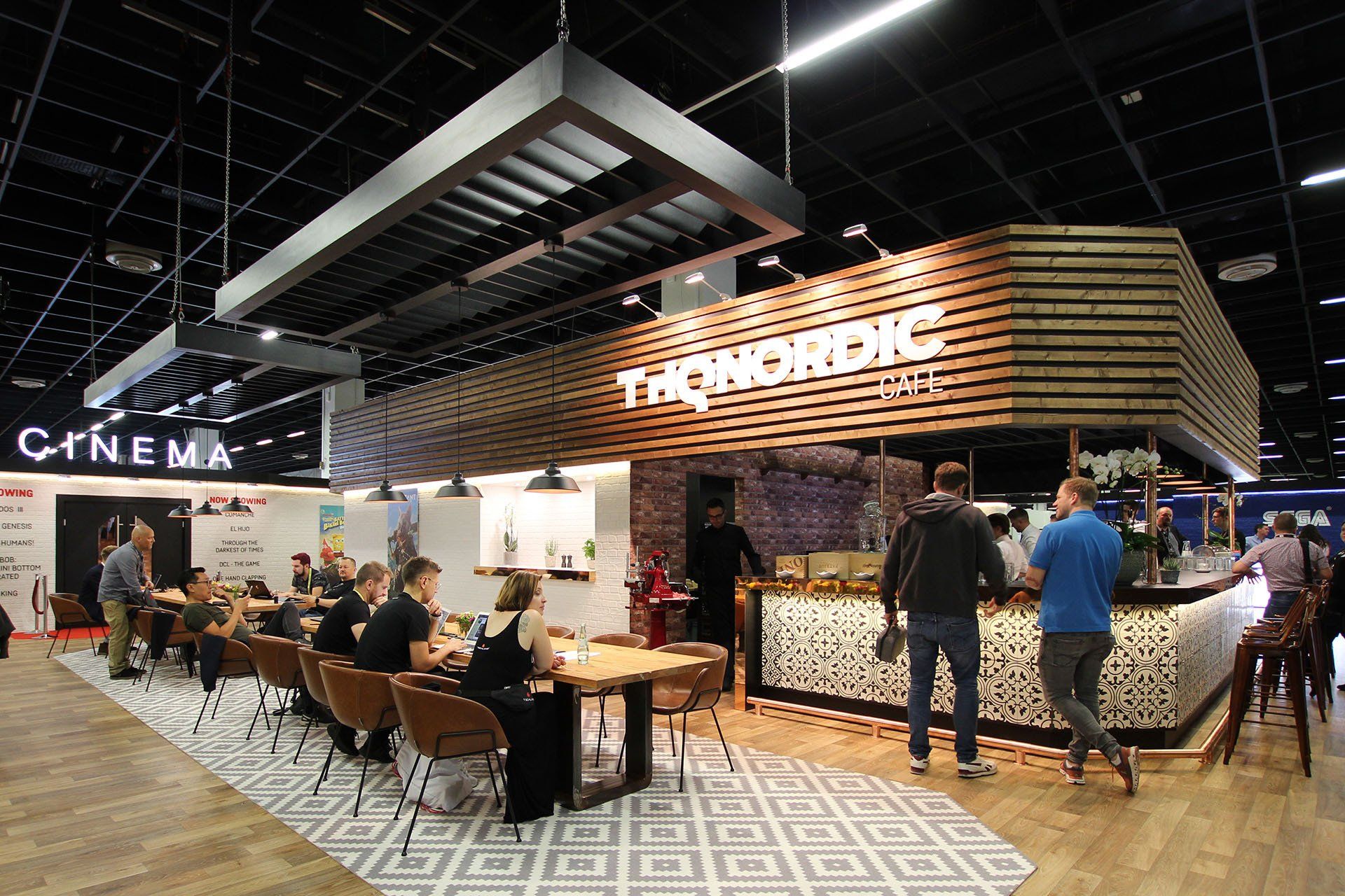 THQ Nordic business booth at Gamescom