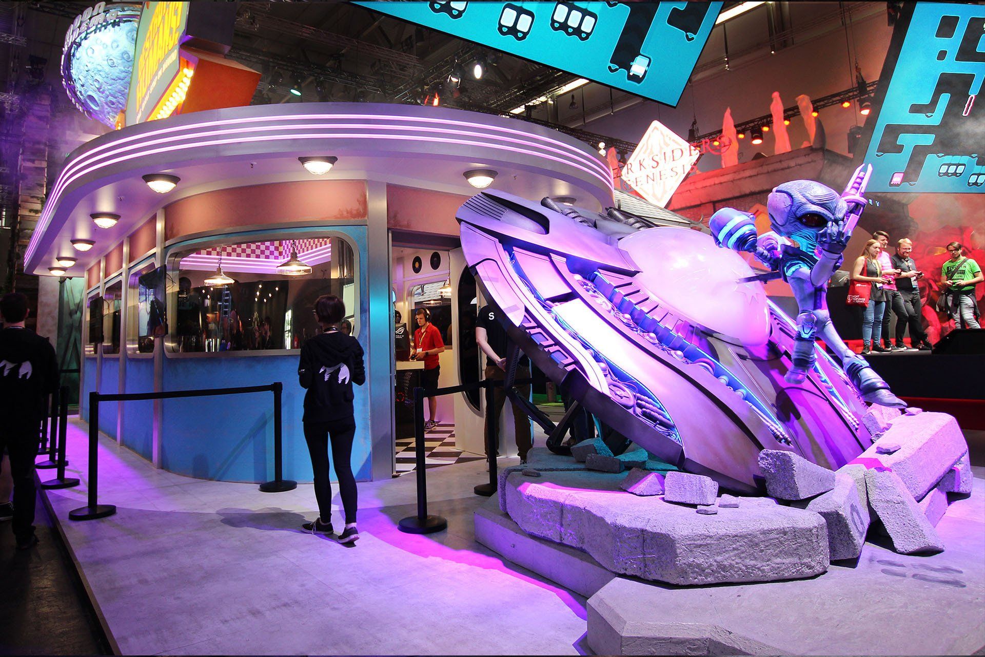 THQ Nordic booth at Gamescom 