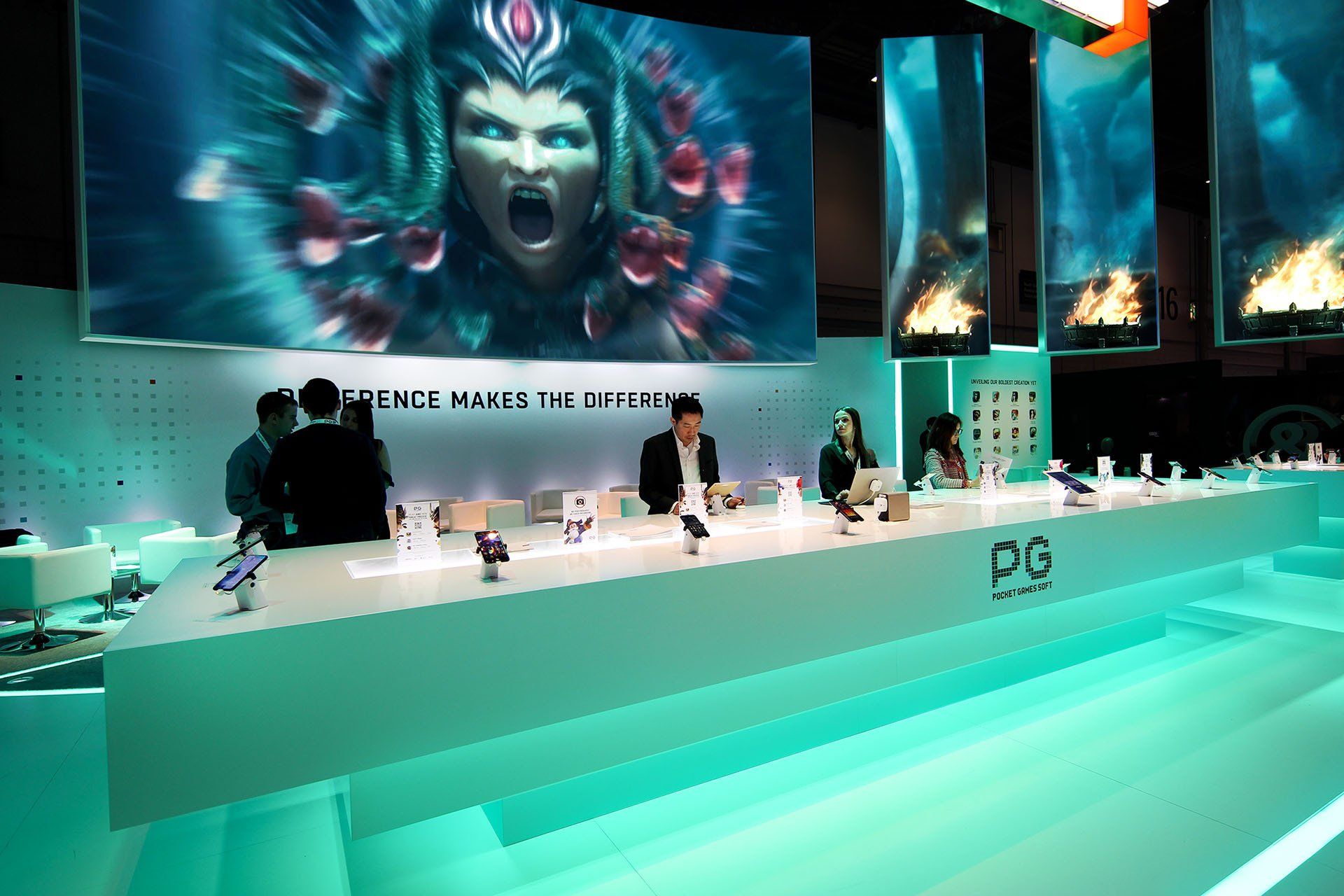 Pocket Games Soft stand at ICE London