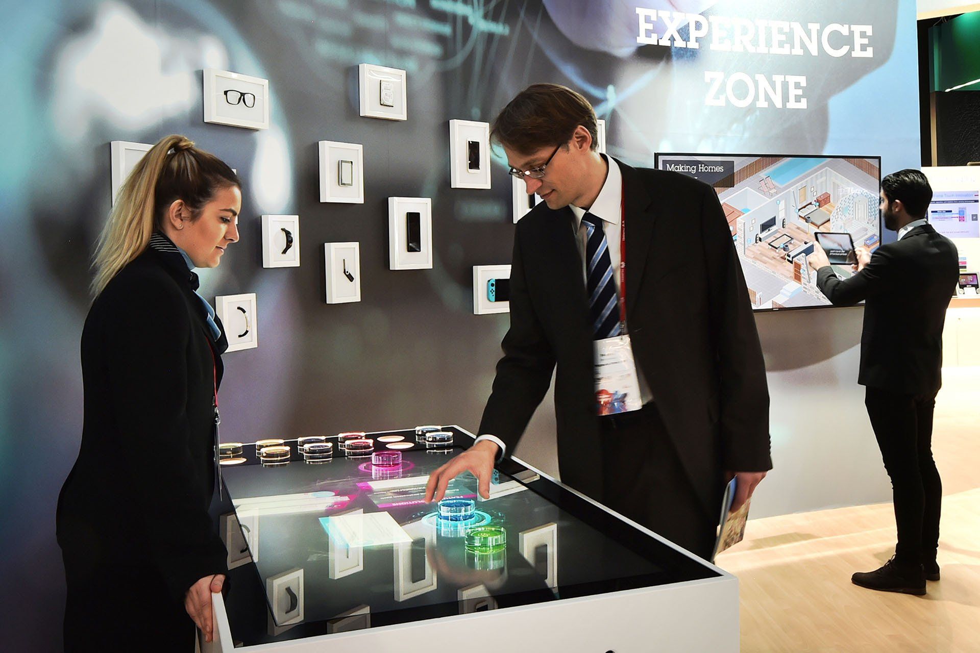 ST Microelectronics booth at MWC
