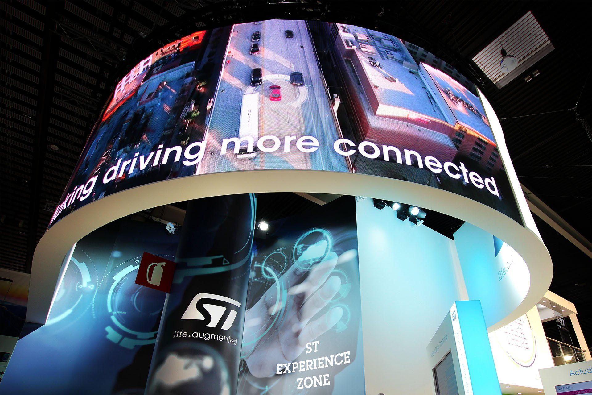 ST Microelectronics booth at MWC
