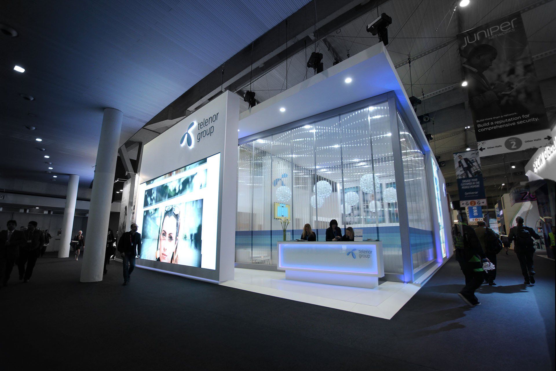 Telenor booth at MWC
