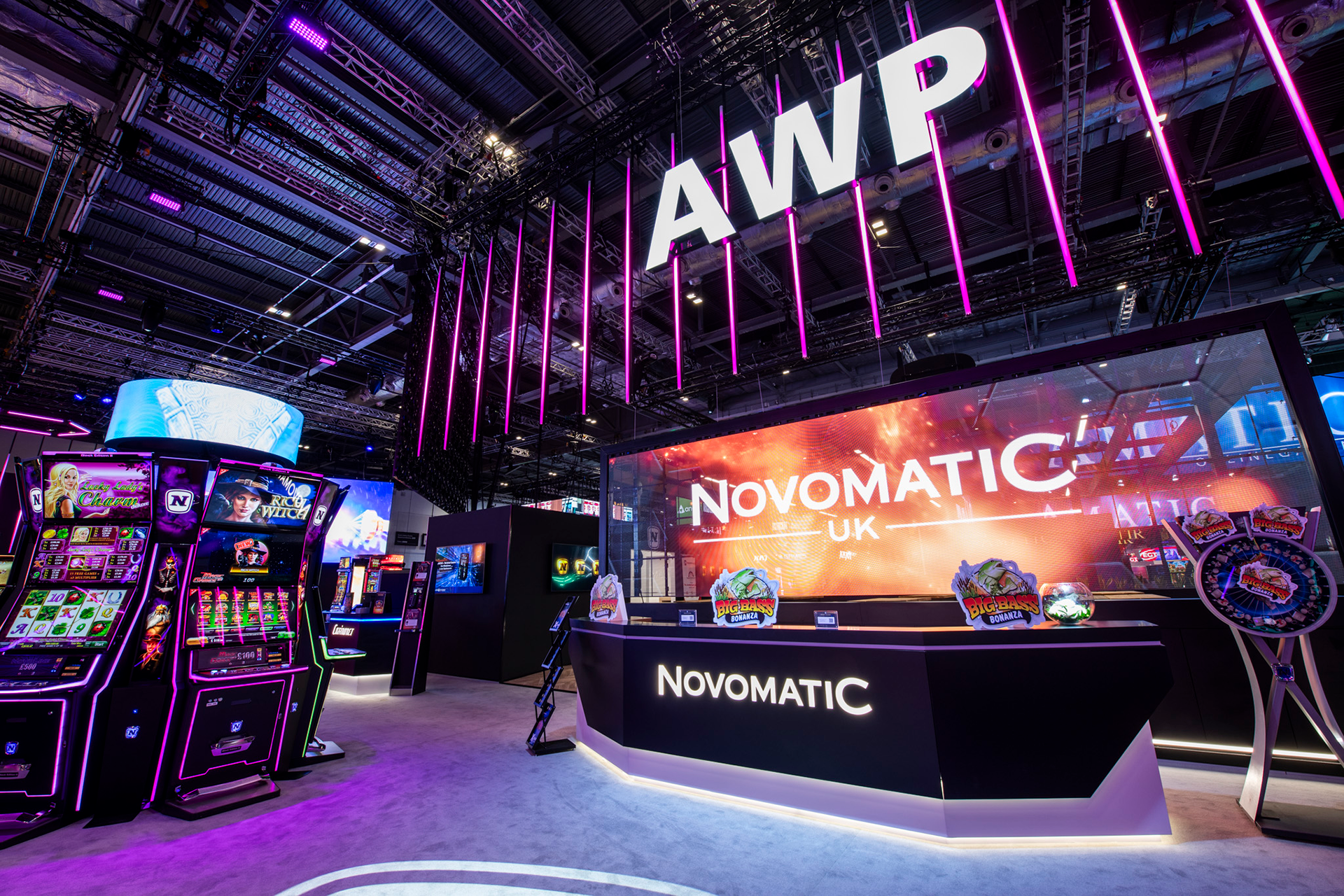 Novomatic booth at ICE London