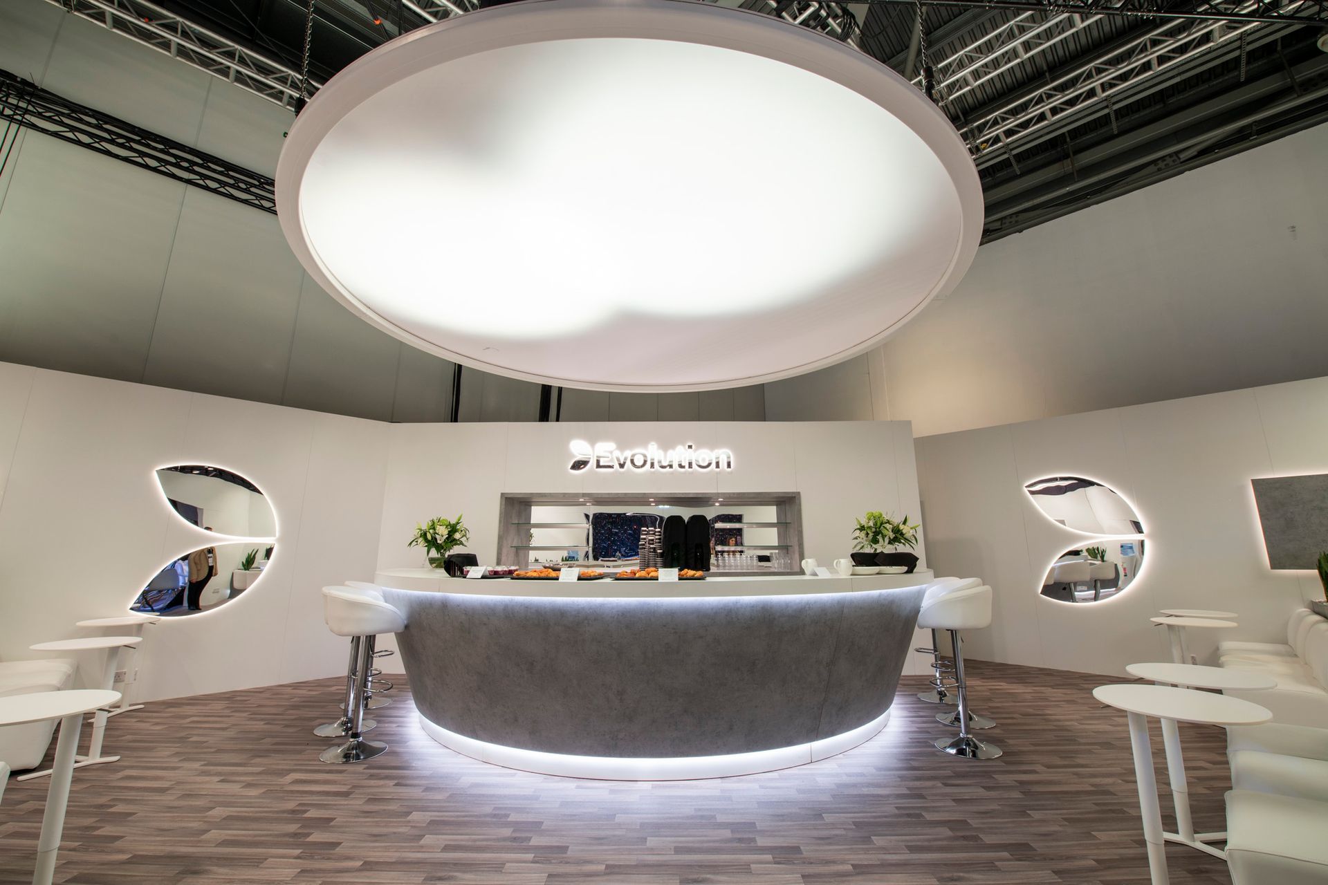 Evolution booth at ICE London, created by Evolve
