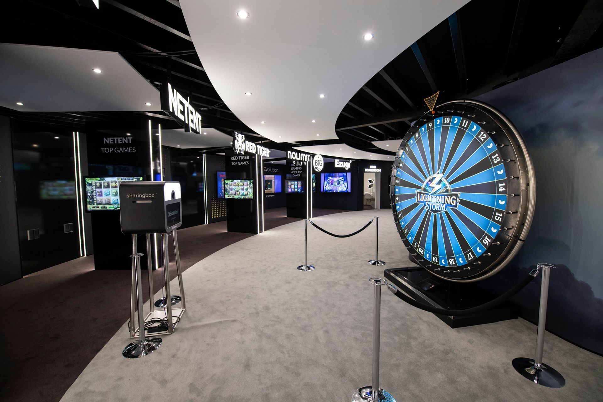 Evolution booth at ICE London, created by Evolve